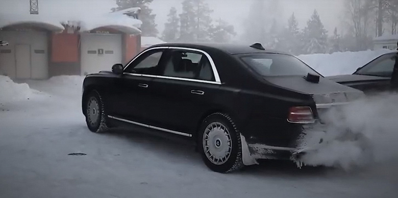 Видео дня: российские автомобили Aurus Senat и Komendant испытывали экстремальными температурами